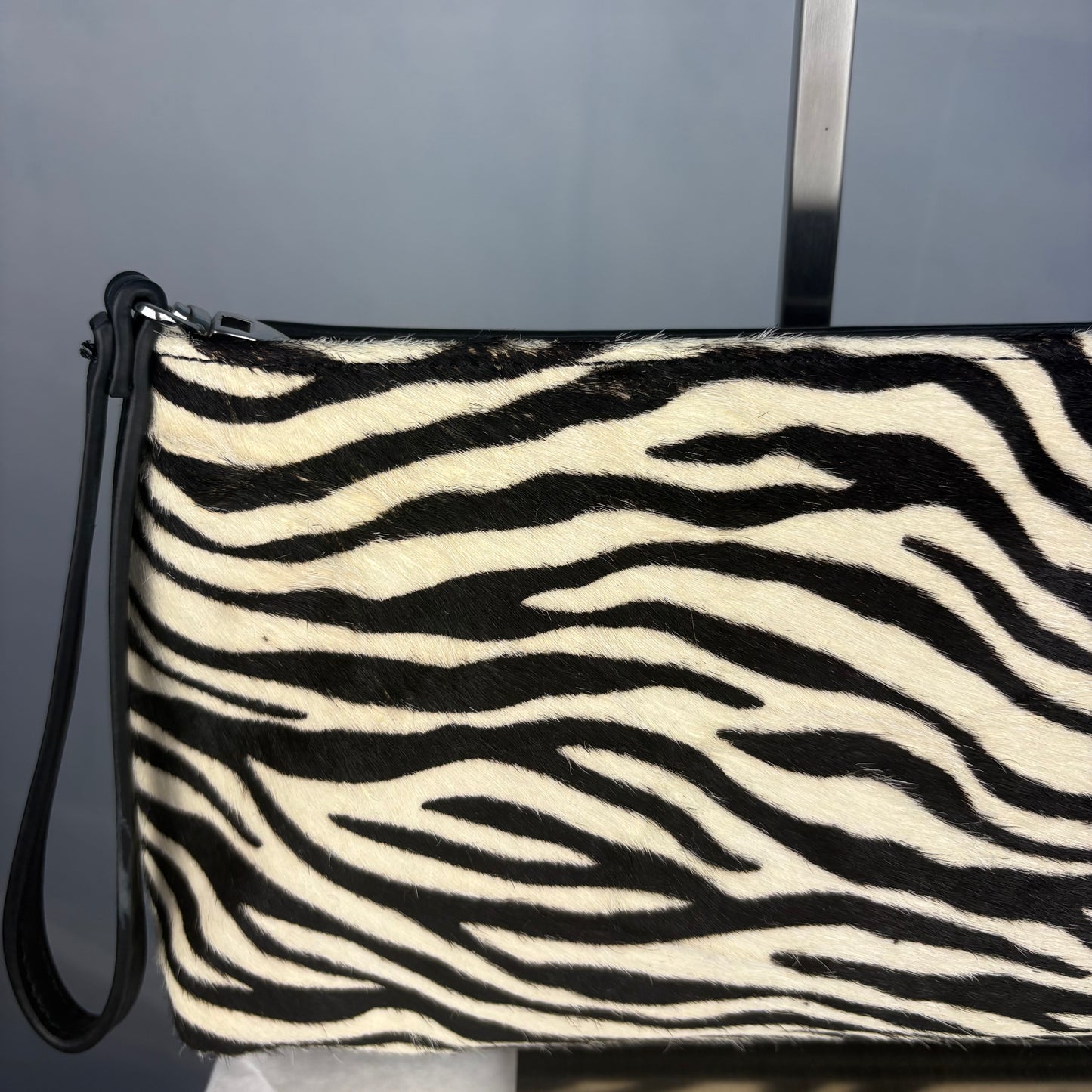 The Zebra Calf Hair Clutch