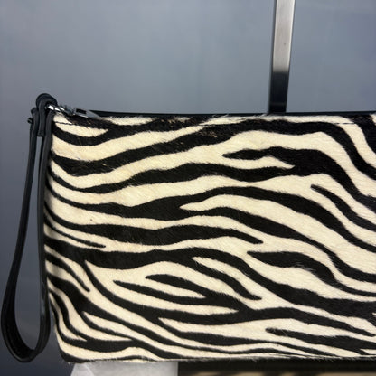 The Zebra Calf Hair Clutch
