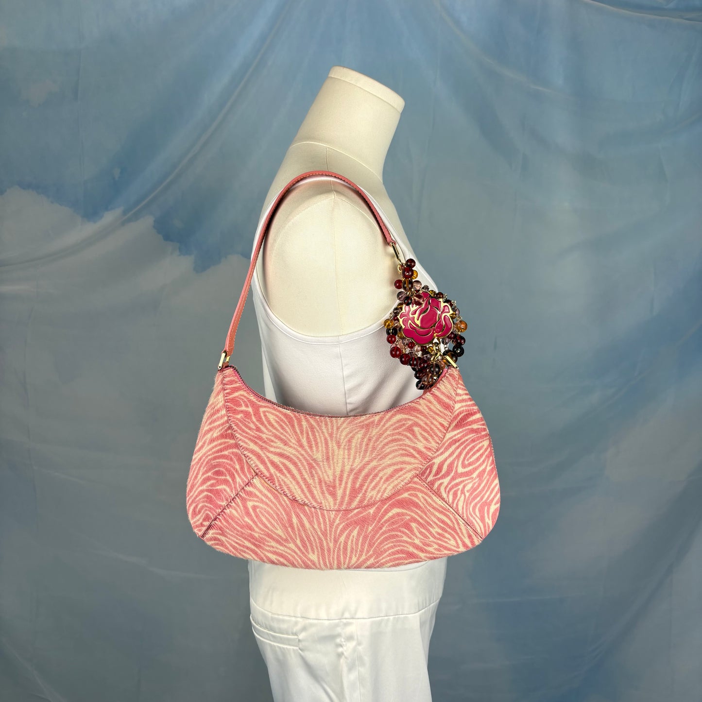 The Pink Zebra Camellia Bag