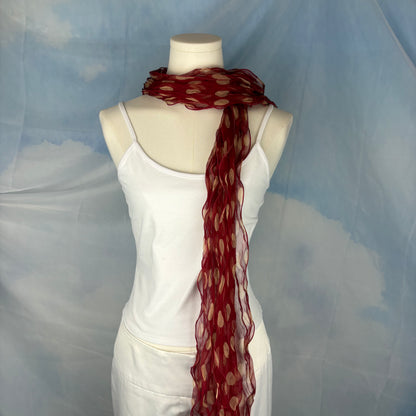 The Polka Dot Silk Scarf