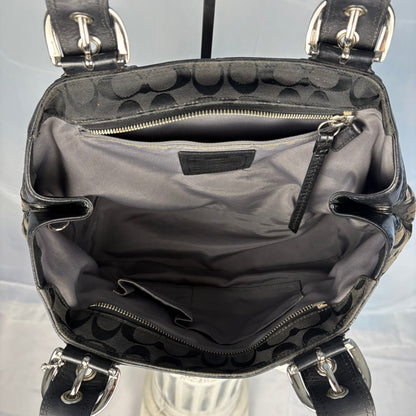 The Soho Pleated Signature Canvas Shoulder Bag