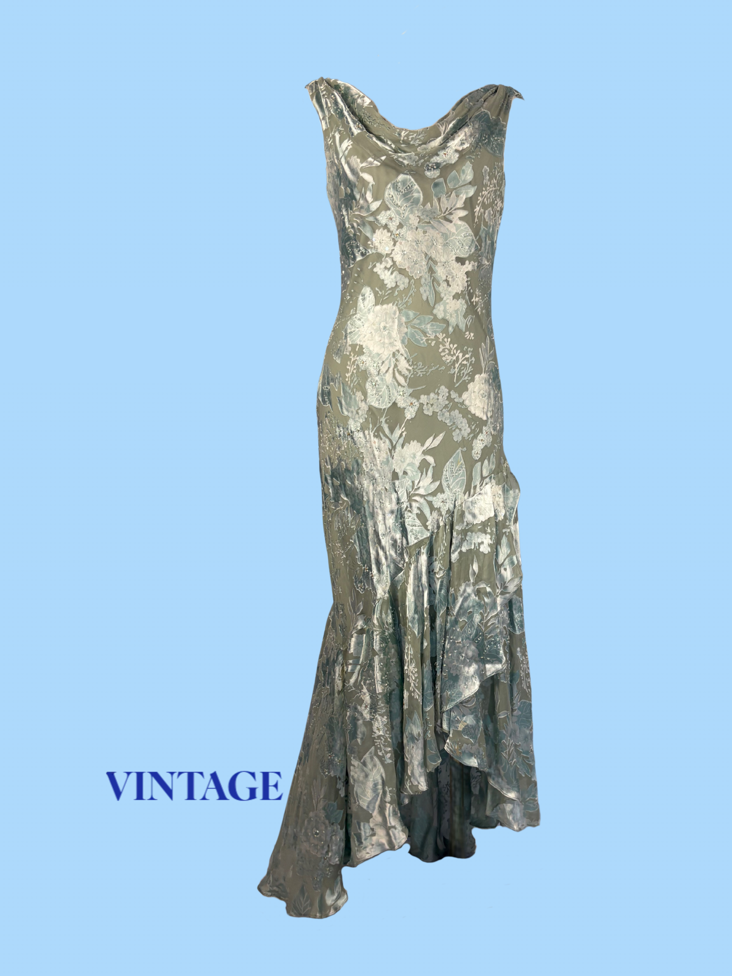 The Silk Cascade Dress