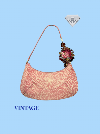 The Pink Zebra Camellia Bag