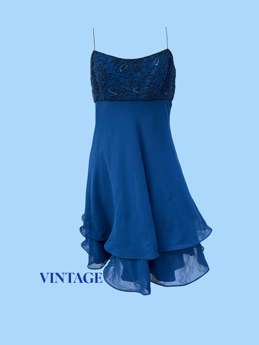 The Sapphire Silk Dress