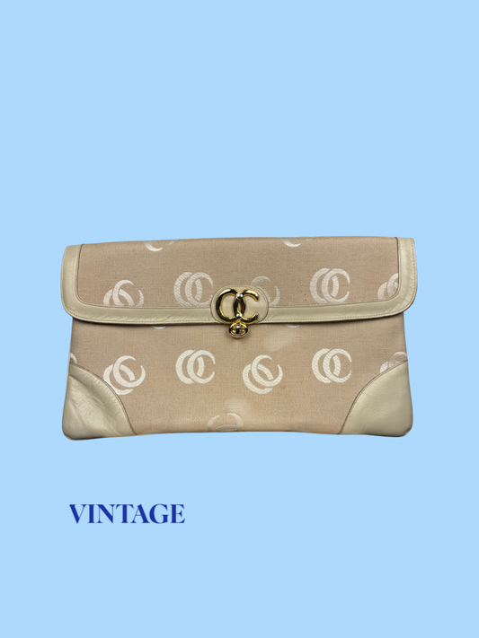 The Jackie O Canvas Clutch