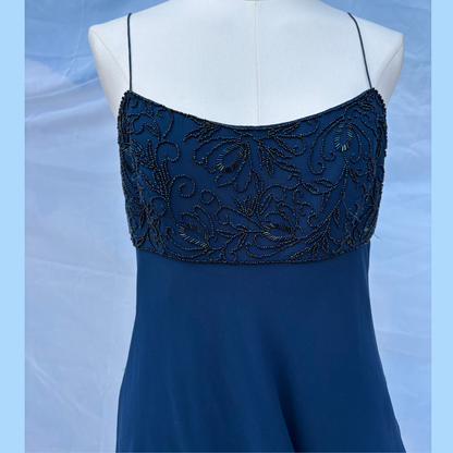 The Sapphire Silk Dress