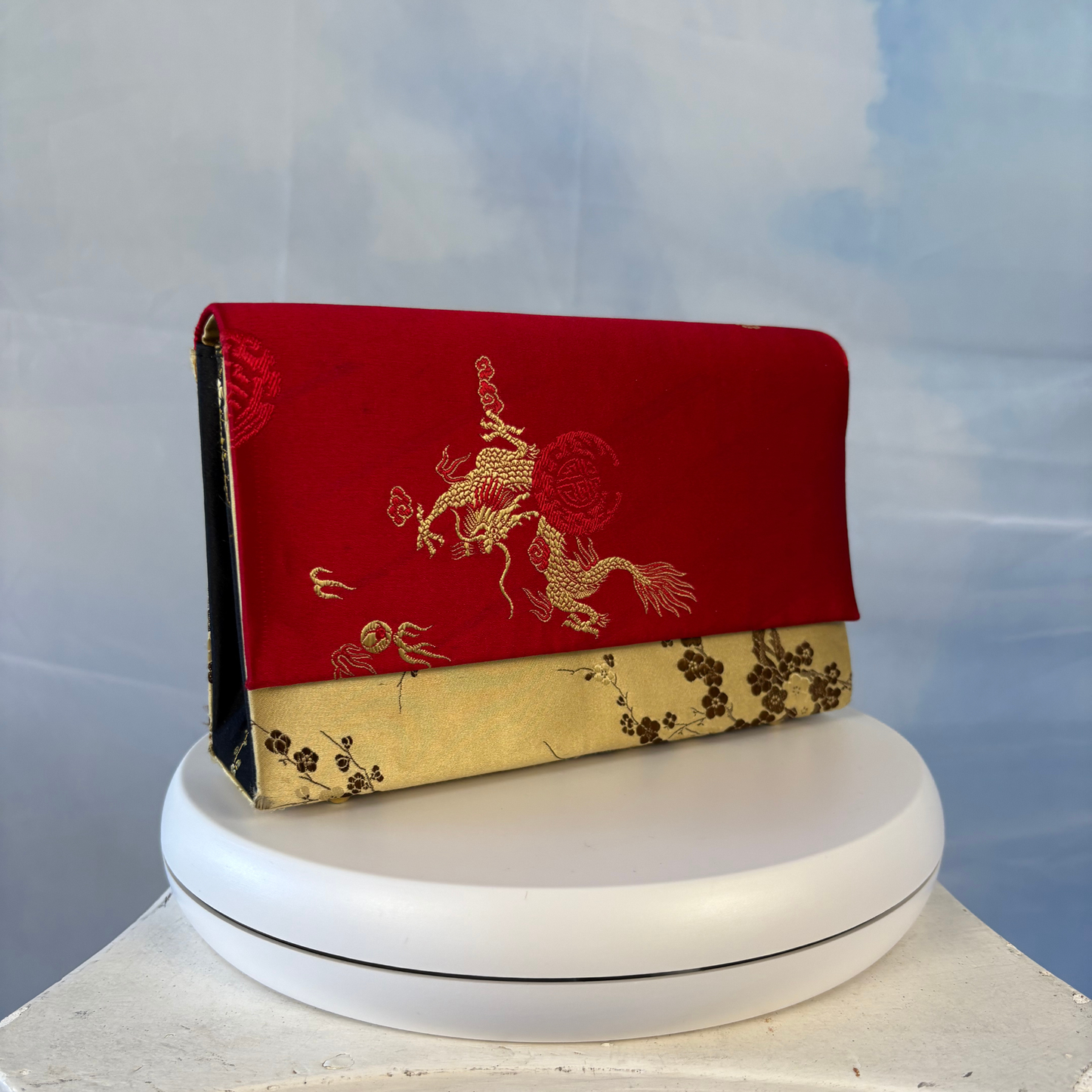 The Gold Brocade Clutch