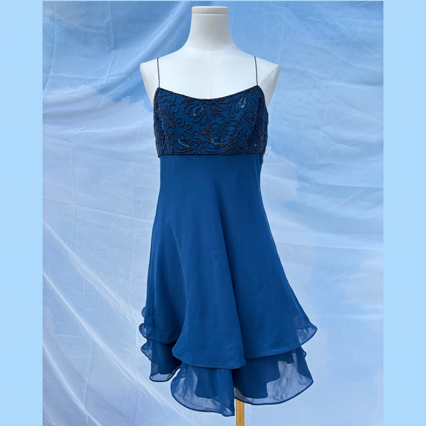 The Sapphire Silk Dress