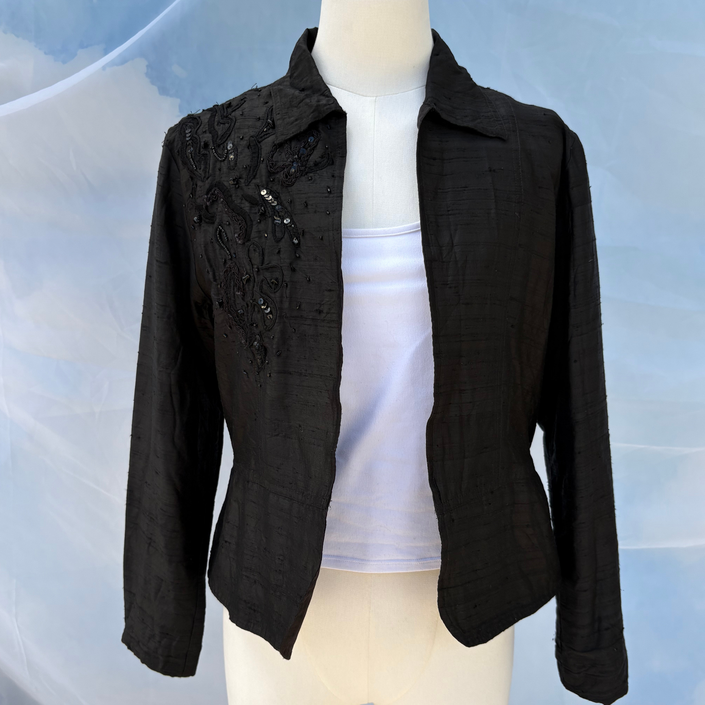 The Sleek Silk Jacket