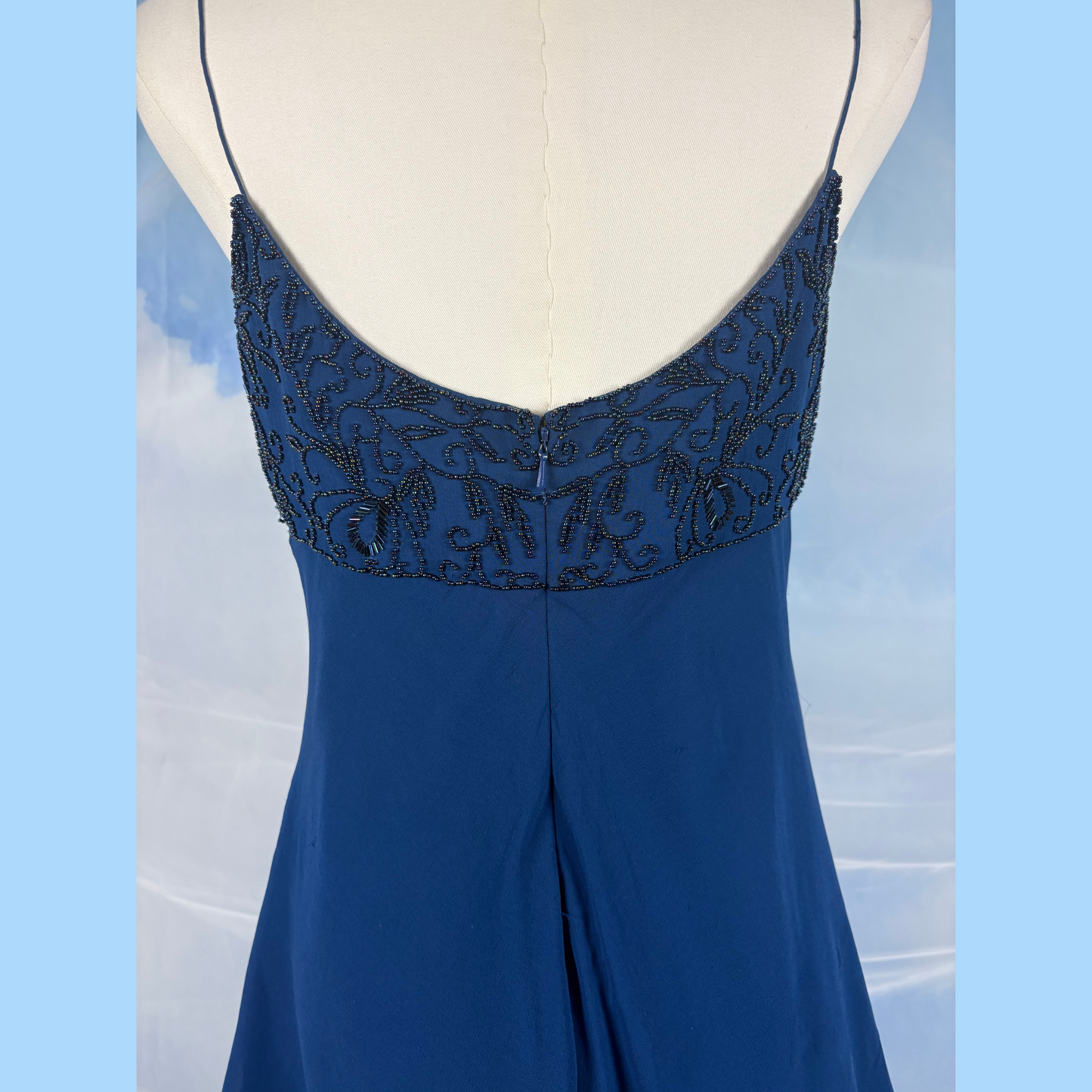 The Sapphire Silk Dress