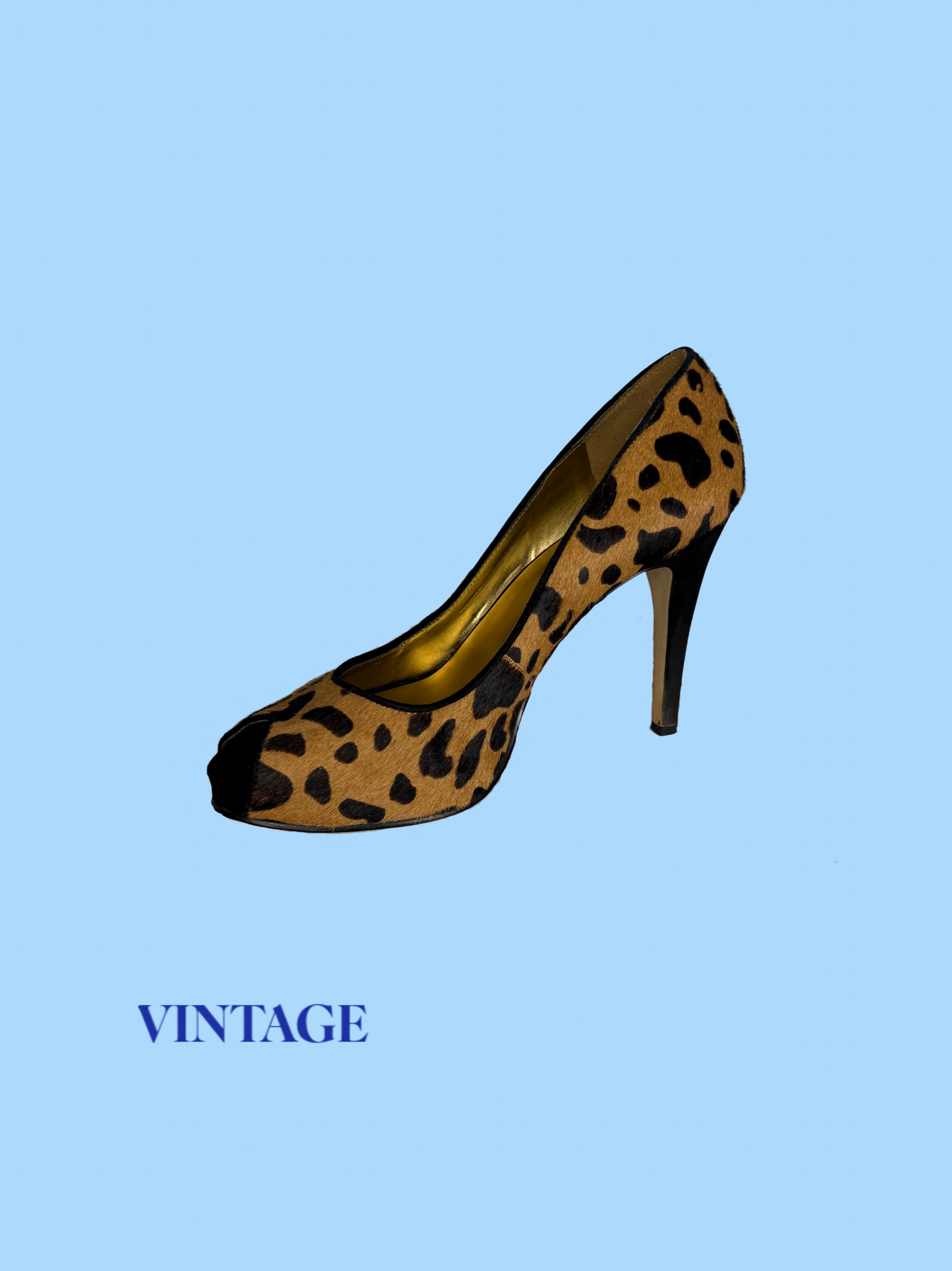 The Leopard Ponyhair Heels