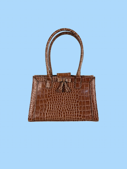 The Faux Croc Handbag