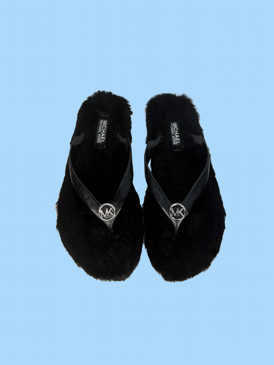 The Jet Set Faux Fur Sandals