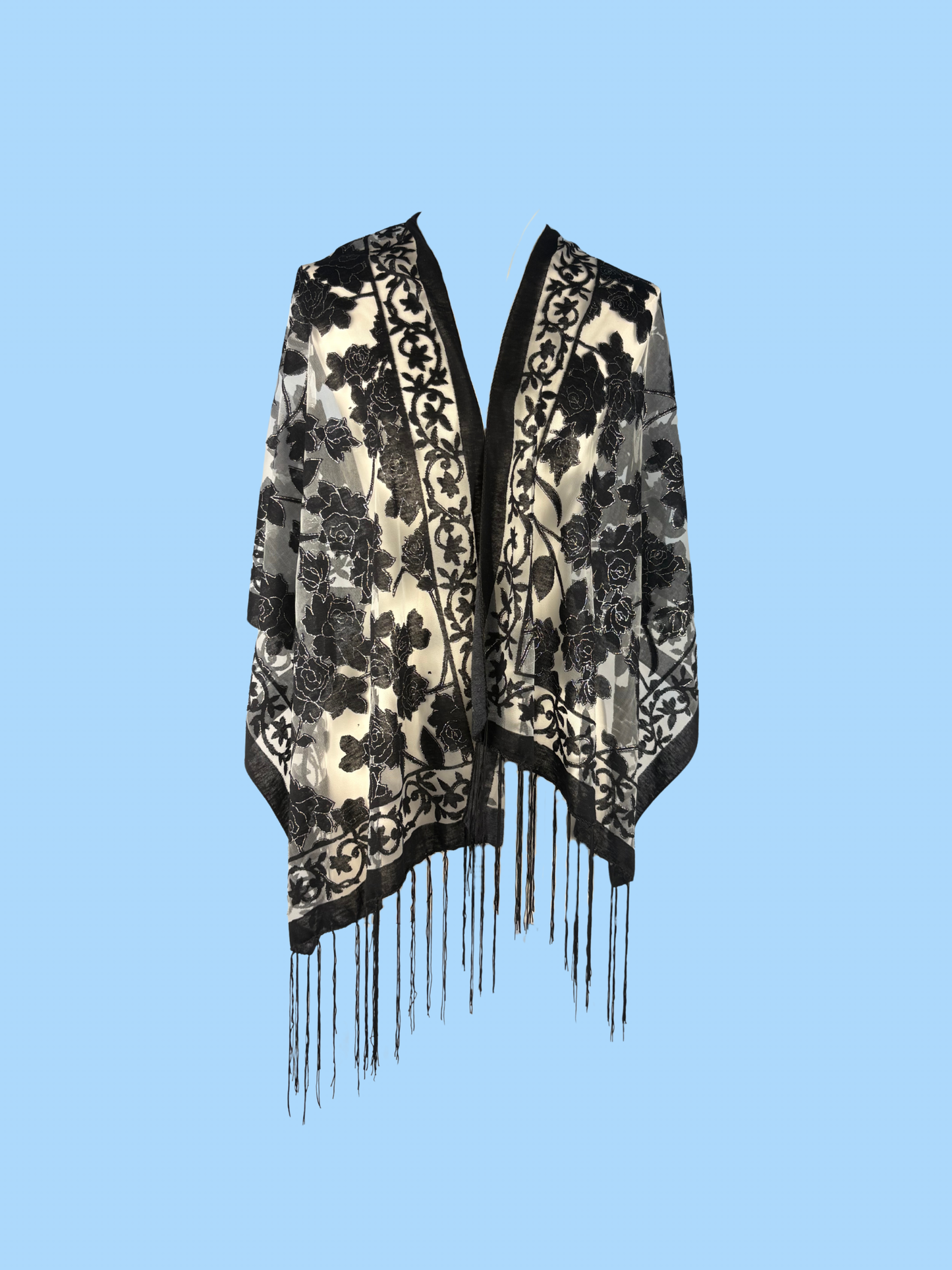 The Midnight Bloom Shawl