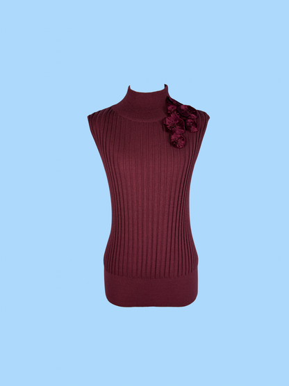 The Rosette Wool Mockneck