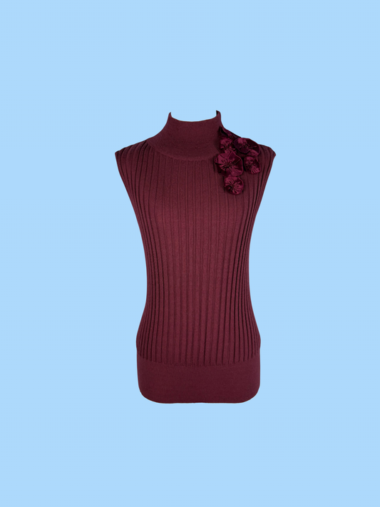 The Rosette Wool Mockneck
