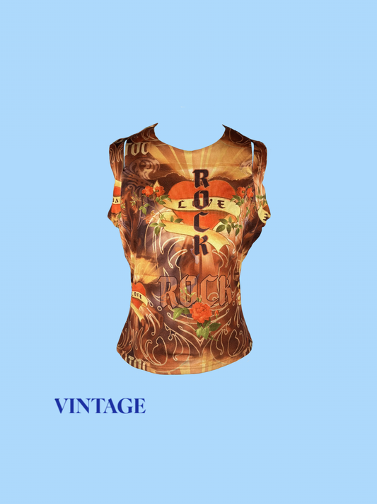 The Flaming Heart Rock Top