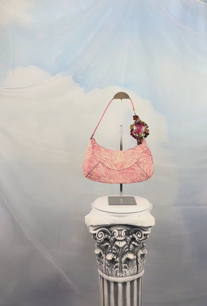The Pink Zebra Camellia Bag