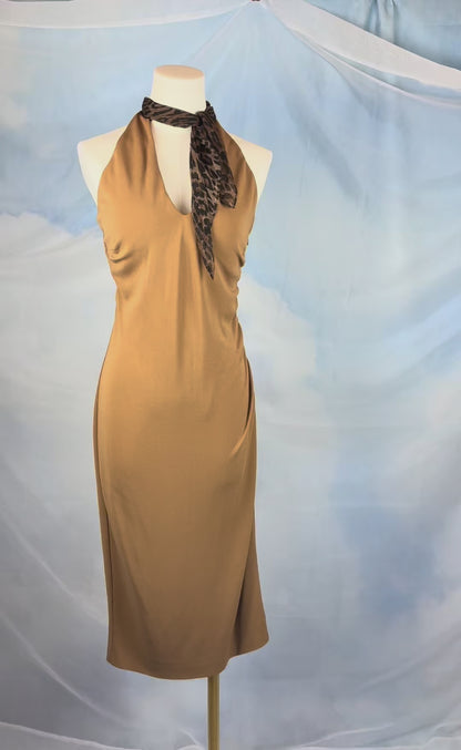 The Mocha Scarf Dress