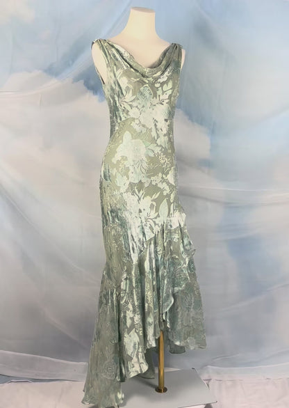 The Silk Cascade Dress