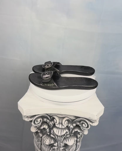 The Silver Buckle Sandals