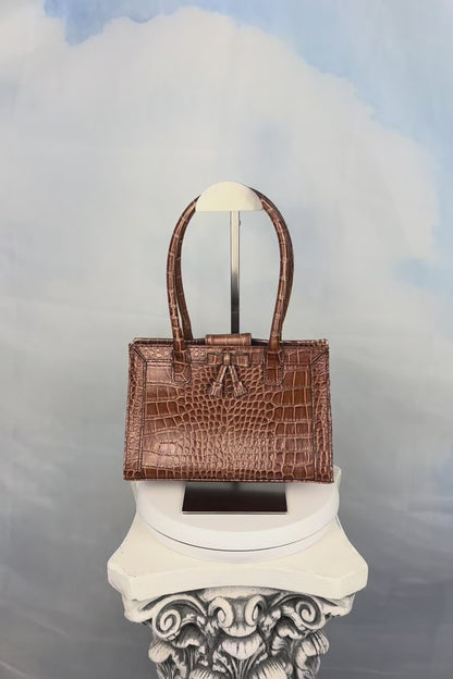 The Faux Croc Handbag
