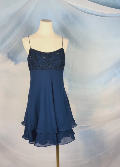 The Sapphire Silk Dress