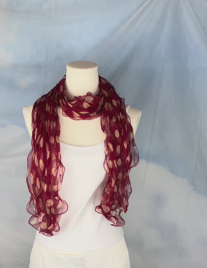 The Polka Dot Silk Scarf