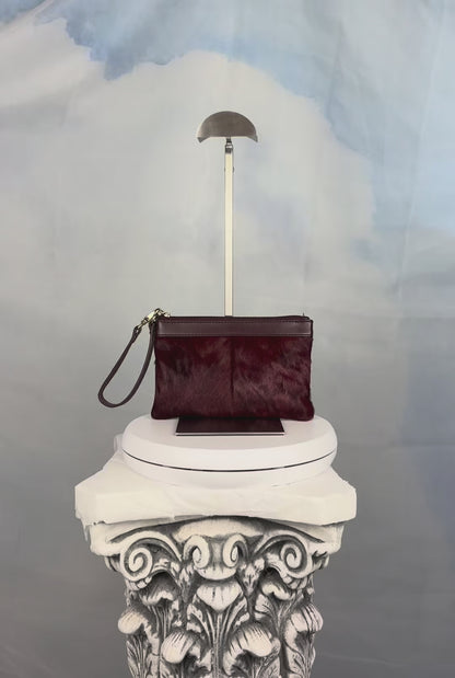 The Merlot Fur Wristlet