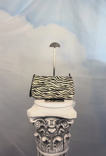 The Zebra Calf Hair Clutch